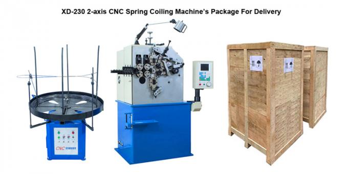 Paket XD-230 2-axis CNC Spring Machine Untuk Pengiriman
