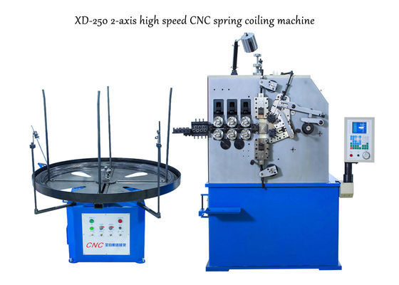 XD-250 2-Axis Spring Coiling Machine Menghasilkan Mata Air Kompresi 2.0mm Sampai 5.0mm