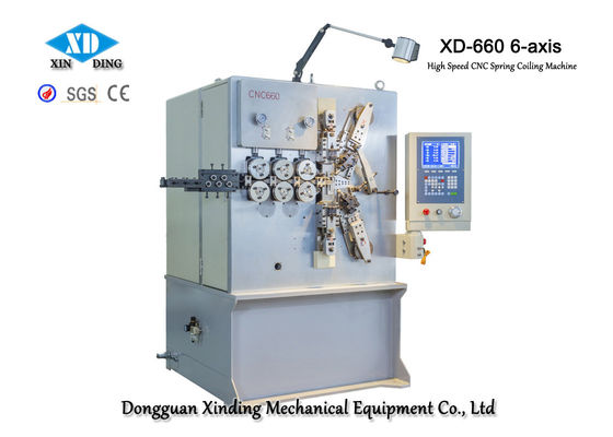 XD-660 6-Axis Kecepatan Tinggi CNC Spring Coiling Machine Untuk Membuat Mata Air Presisi