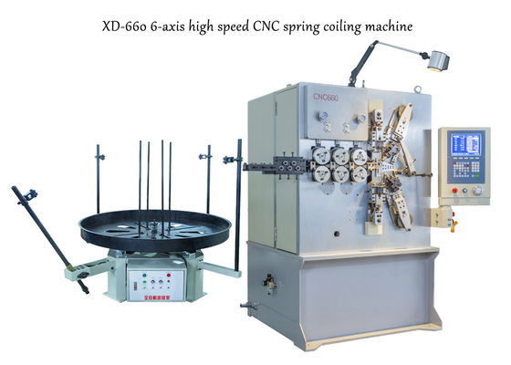XD-660 6-Axis Kecepatan Tinggi CNC Spring Coiling Machine Untuk Membuat Mata Air Presisi