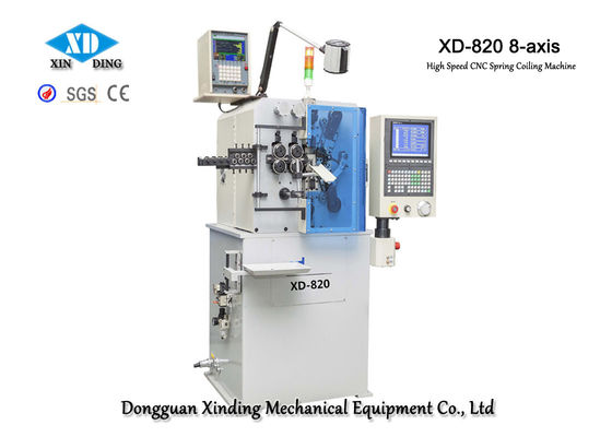 XD-820 8-Axis Mesin Pegas Kecepatan Tinggi Membuat Diameter Kawat 0,5 Sampai 2,0mm