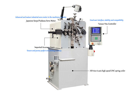 XD-620 6-Axis Mesin Pegas Kecepatan Tinggi Untuk Membuat Mata Air Secara Efisien