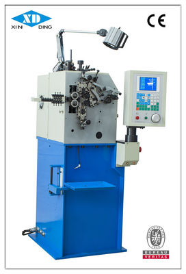 Akurasi Kompresi Kecil Coil Spring Machine High Speed ​​550pcs / Min Dua Servo Motor
