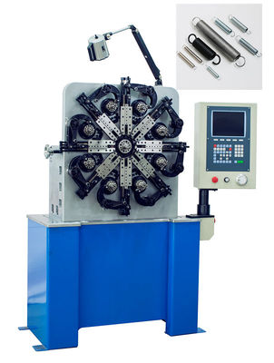 Blue Painting Extension Spring Coiling Machine Dengan Feed Speed ​​200m / Min